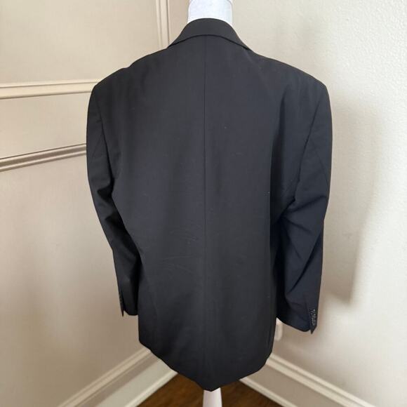 Wilke Rodriguez 38R Black Stretch Wool Mens Blazer Suit Jacket Sport Coat - Picture 3 of 6
